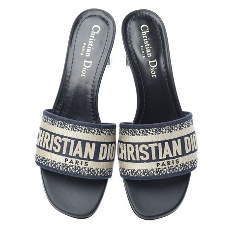 christian dior slides blue|christian dior slides for women.